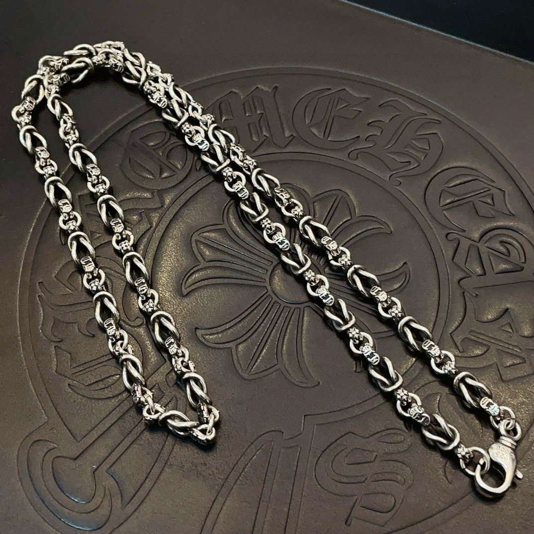 新款【专柜品质】Chrome Hearts克罗心 经典复古经典骷髅头项链 快手/ins/小红书热门 凹凸