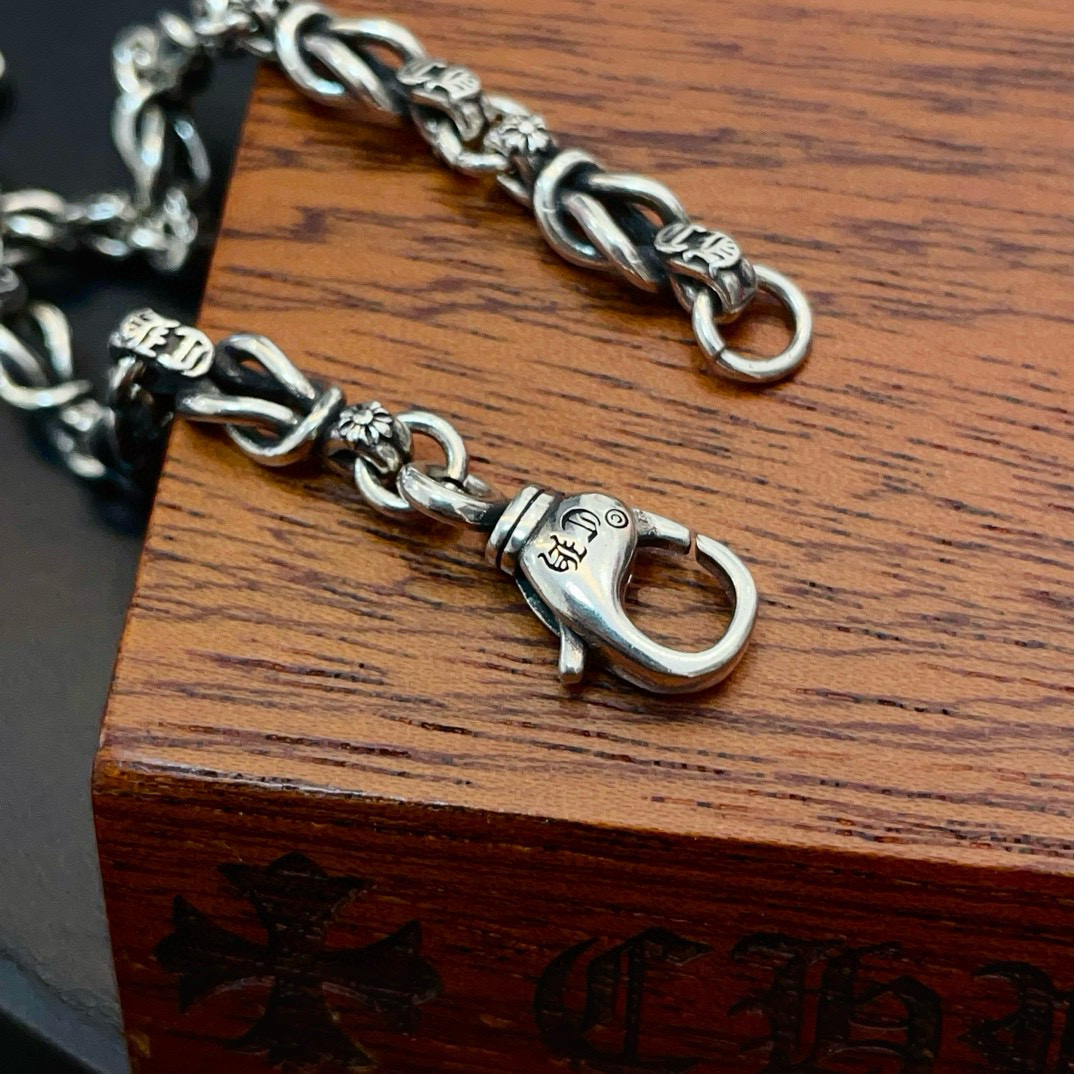 新款【专柜品质】Chrome Hearts克罗心 经典复古经典骷髅头项链 快手/ins/小红书热门 凹凸