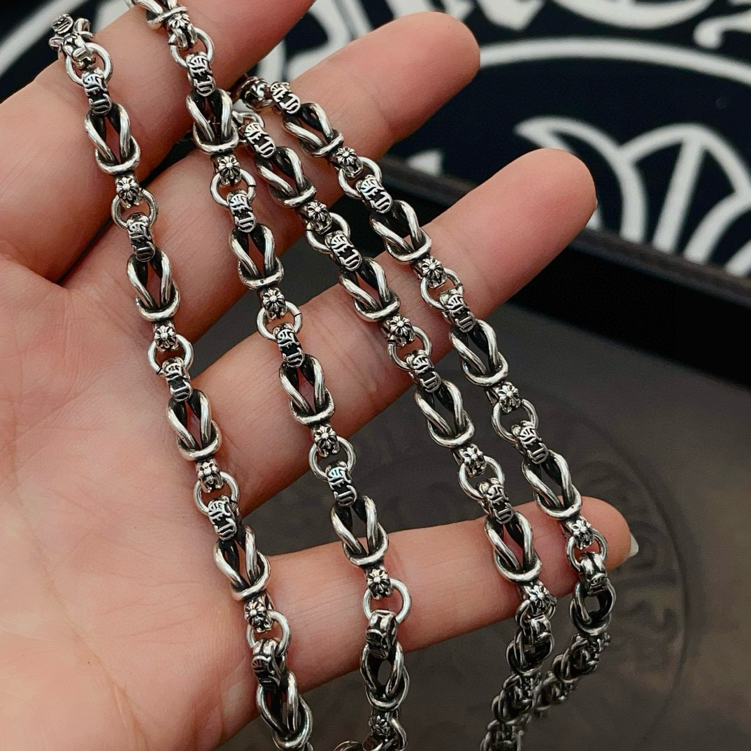 新款【专柜品质】Chrome Hearts克罗心 经典复古经典骷髅头项链 快手/ins/小红书热门 凹凸