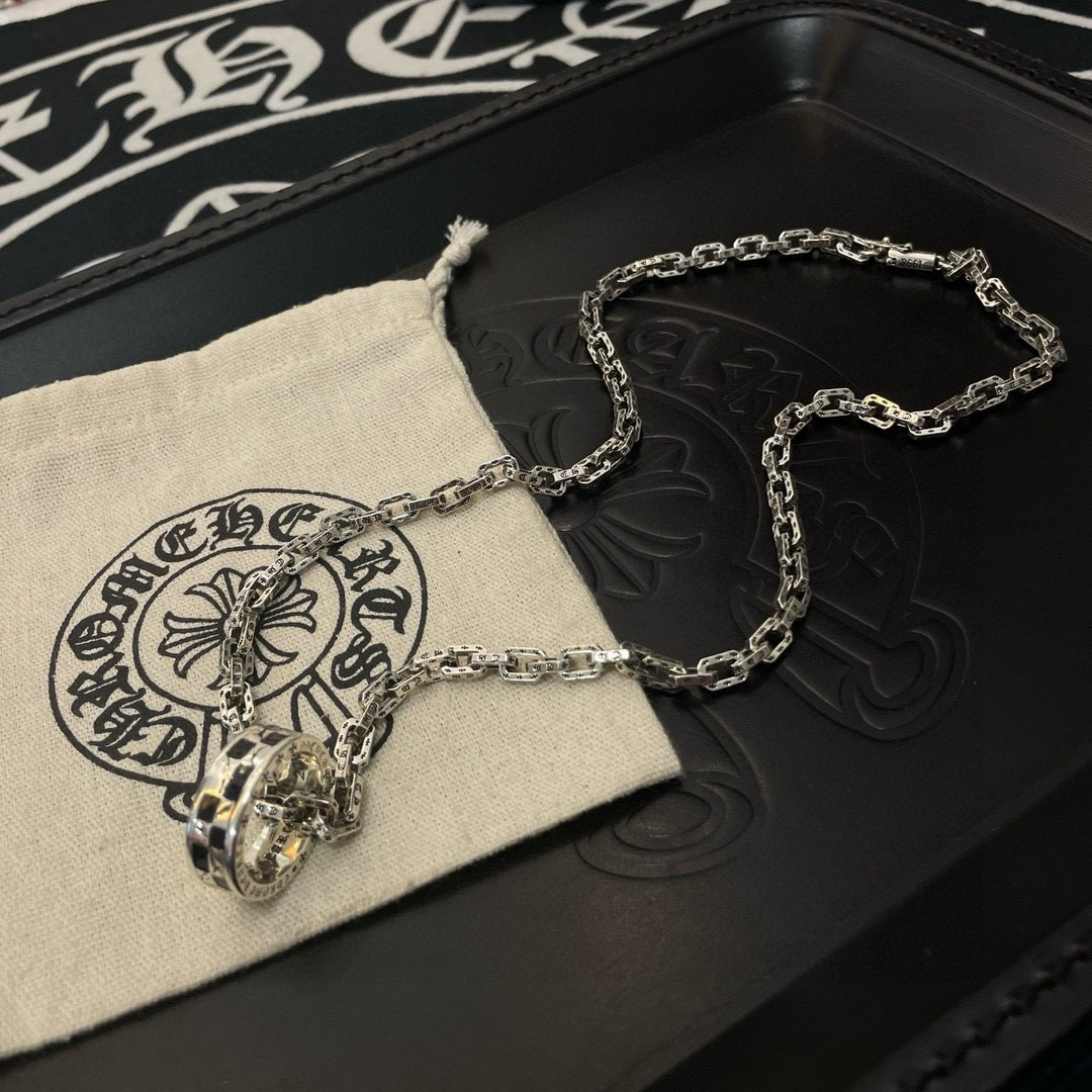 批 抖音/快手/ins/小红书/直播热门 ，新款【专柜品质】Chrome Hearts克罗心十字架锁扣项