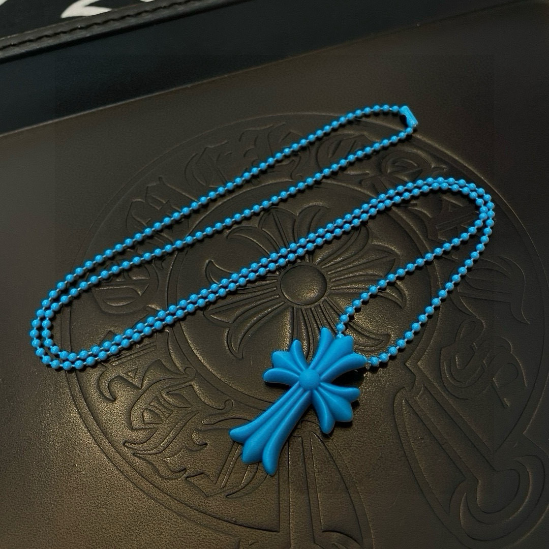  新款Chrome Hearts 克罗心十字架树脂项链，精致专柜工艺，品质保证，颜色非常俏皮，男女同款，