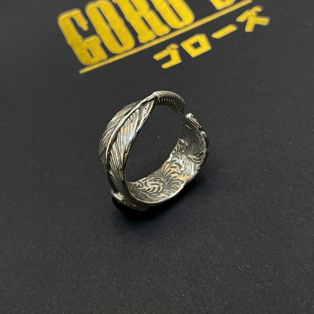 批  【新品上架】Goro’s高桥吾郎羽毛开口戒指，顶级版本 认准独家拍摄 主攻高端市场 绝对区别普通版
