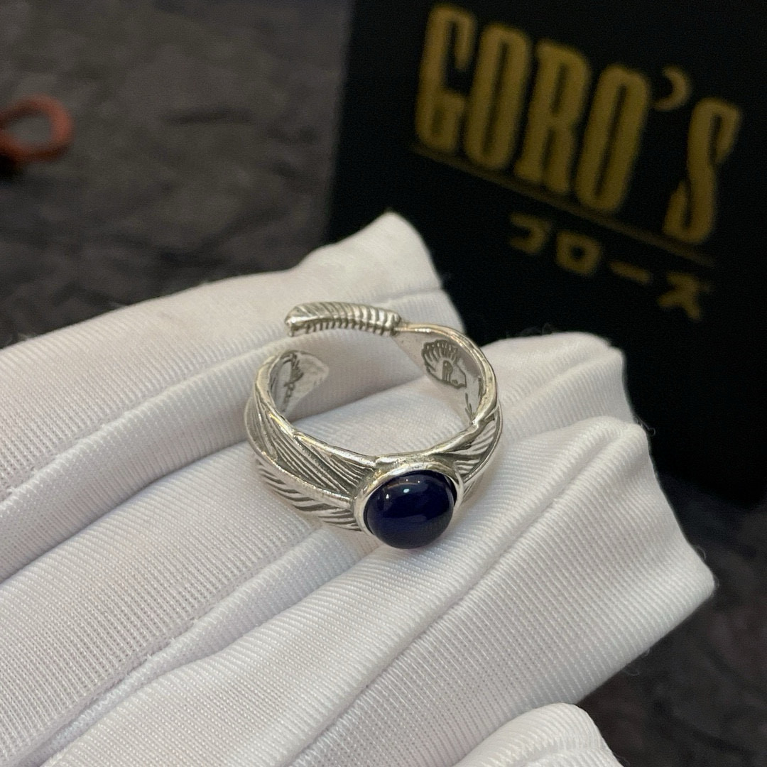 批  【新品上架】Goro’s高桥吾郎羽毛开口戒指，顶级版本 认准独家拍摄 主攻高端市场 绝对区别普通版
