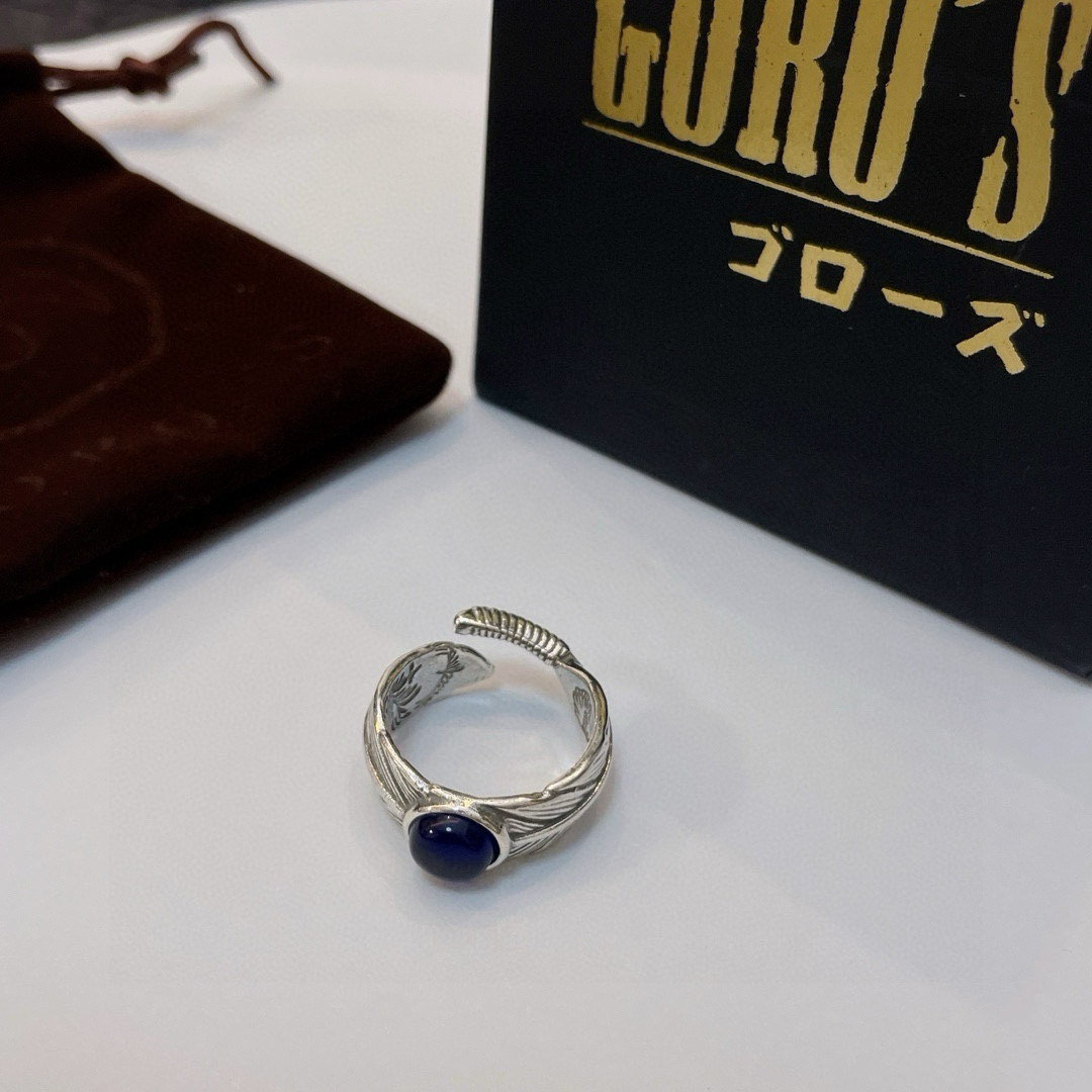 批  【新品上架】Goro’s高桥吾郎羽毛开口戒指，顶级版本 认准独家拍摄 主攻高端市场 绝对区别普通版
