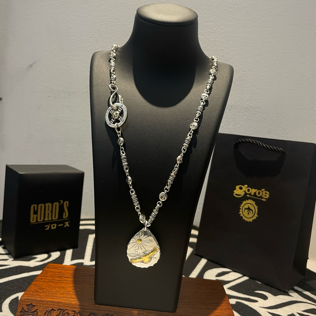    【新品上架】Goro’s高桥吾郎金鹰银饼吊坠，高桥经典字母项链，顶级版本，认准独家拍摄，主攻高端市
