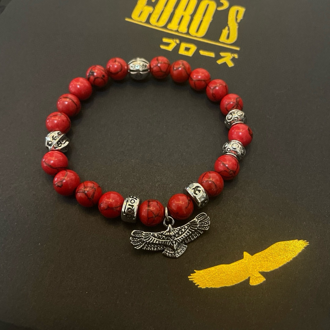 批【新品上架】Goro’s高桥吾郎红松石老鹰手串手链，顶级版本 认准独家拍摄 主攻高端市场 绝对区别普通