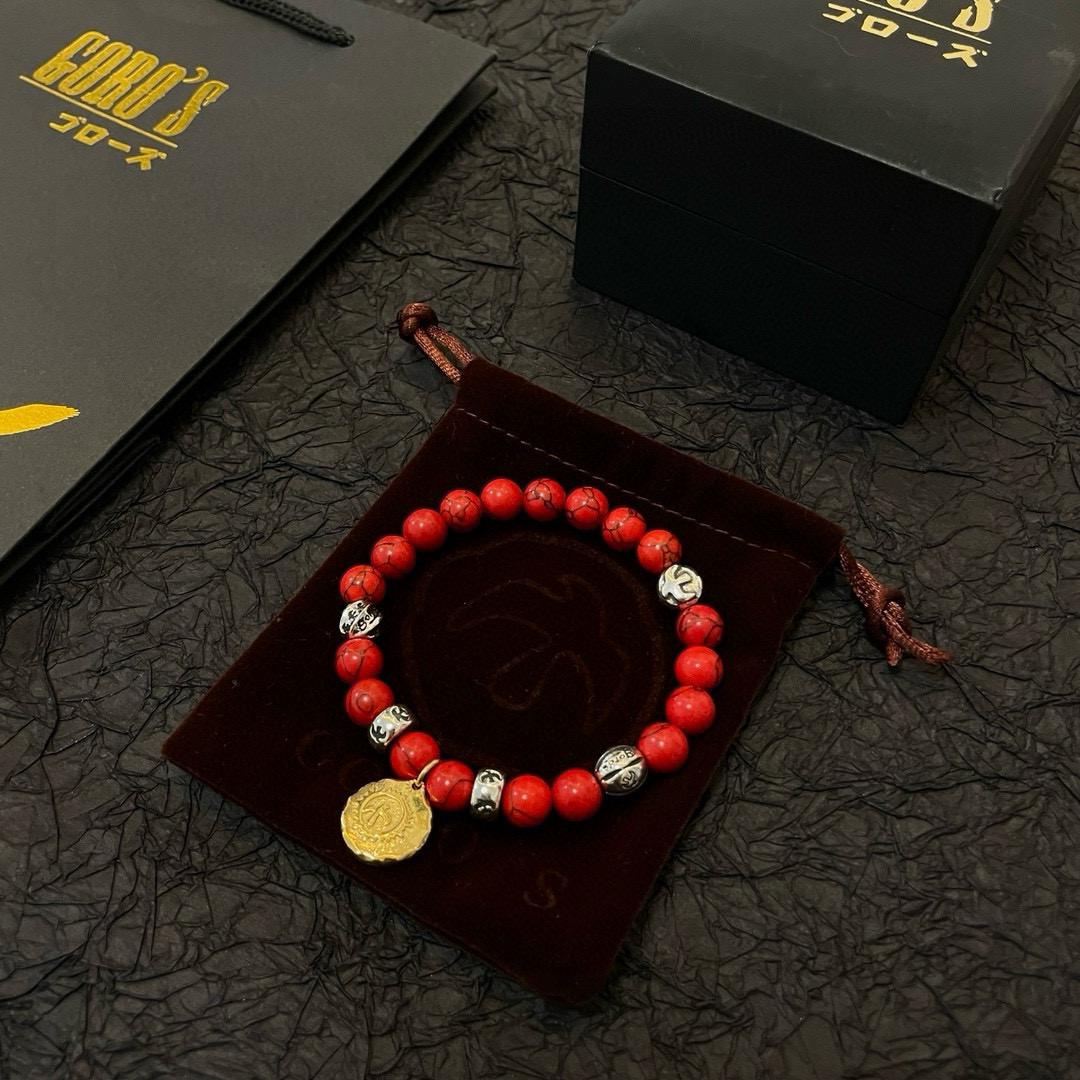 批【新品上架】Goro’s高桥吾郎红松石手串手链，顶级版本 认准独家拍摄 主攻高端市场 绝对区别普通版本