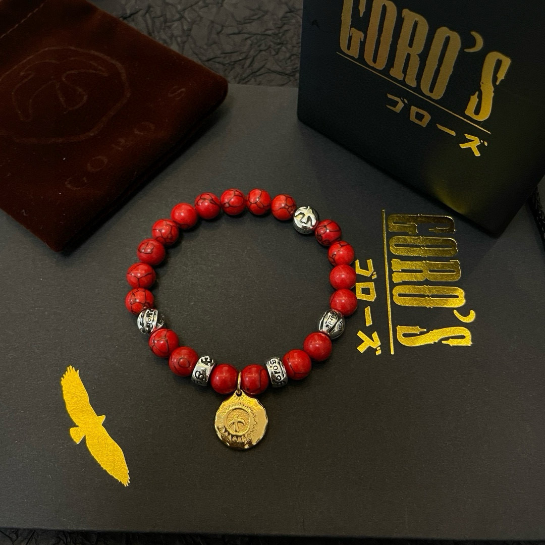 批【新品上架】Goro’s高桥吾郎红松石手串手链，顶级版本 认准独家拍摄 主攻高端市场 绝对区别普通版本