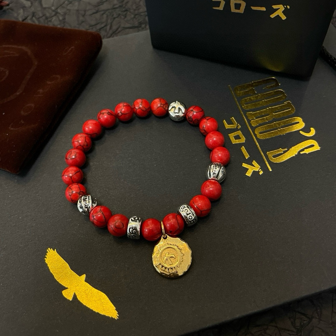 批【新品上架】Goro’s高桥吾郎红松石手串手链，顶级版本 认准独家拍摄 主攻高端市场 绝对区别普通版本