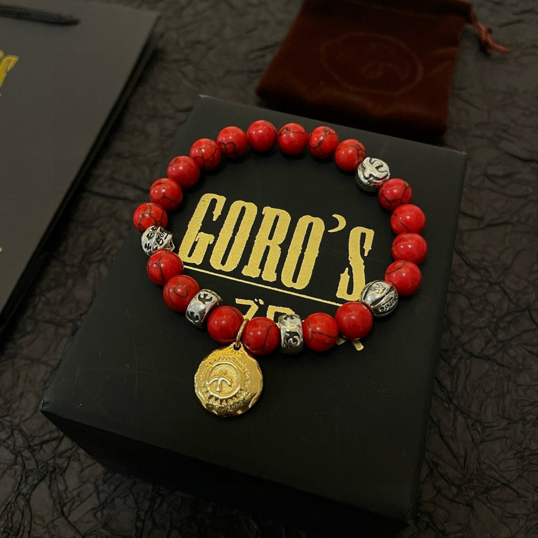 批【新品上架】Goro’s高桥吾郎红松石手串手链，顶级版本 认准独家拍摄 主攻高端市场 绝对区别普通版本