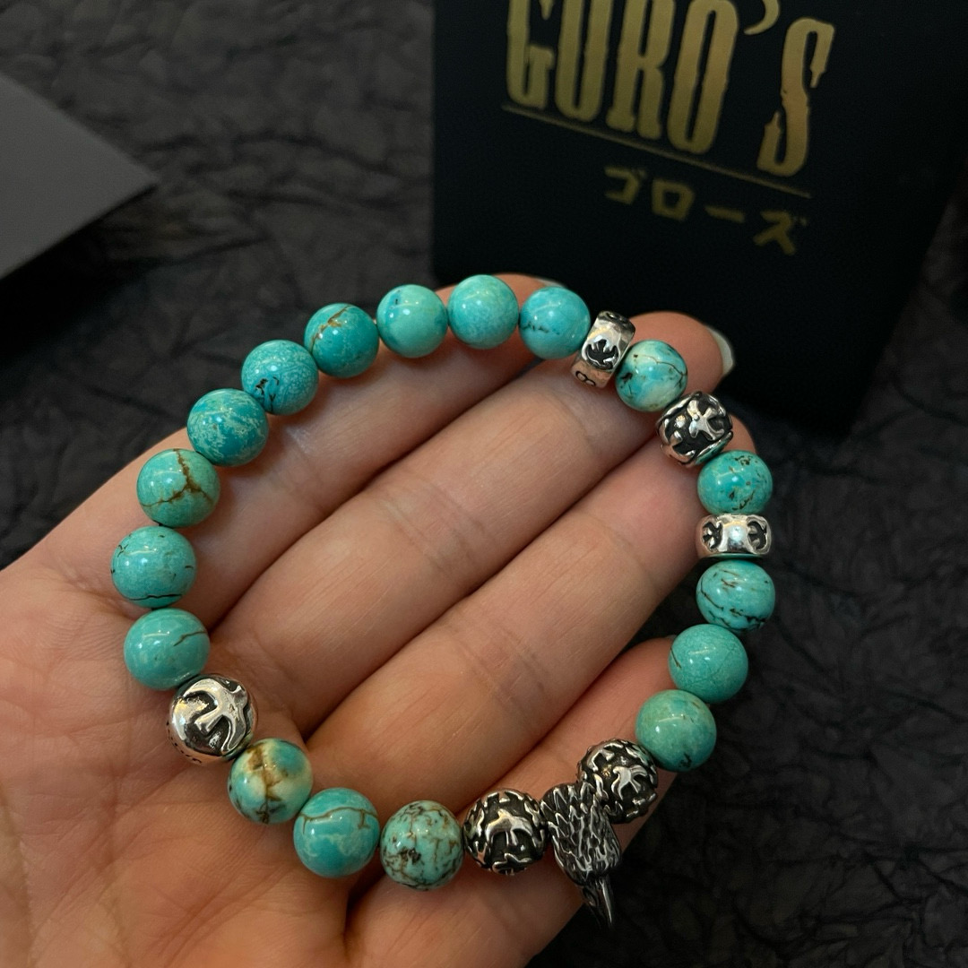 批【新品上架】Goro’s高桥吾郎松石手串手链，顶级版本 认准独家拍摄 主攻高端市场 绝对区别普通版本！