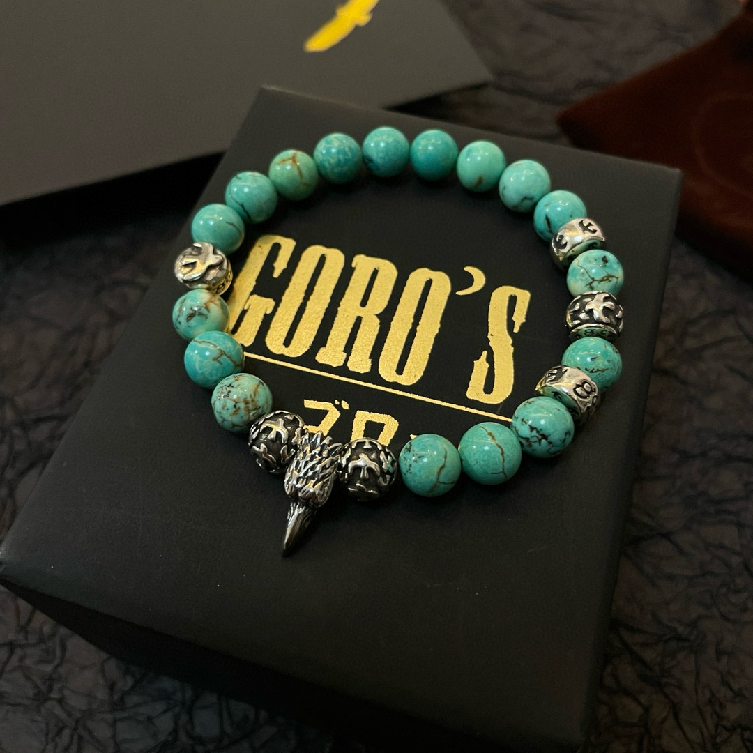 批【新品上架】Goro’s高桥吾郎松石手串手链，顶级版本 认准独家拍摄 主攻高端市场 绝对区别普通版本！