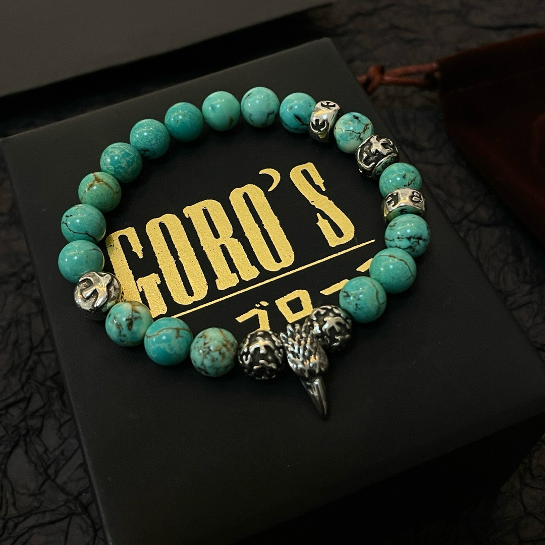 批【新品上架】Goro’s高桥吾郎松石手串手链，顶级版本 认准独家拍摄 主攻高端市场 绝对区别普通版本！