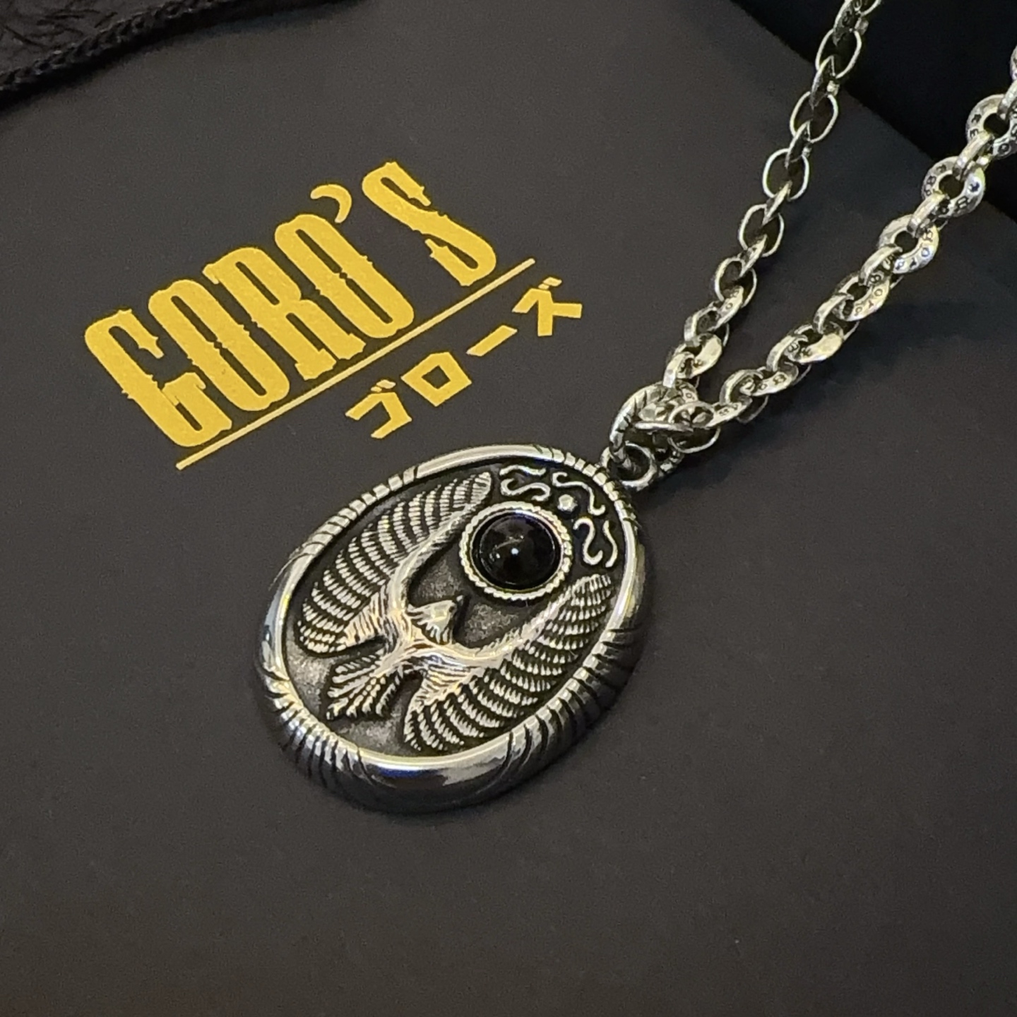   【新品上架】Goro’s高桥吾郎复古飞鹰圆牌吊坠 高桥经典项链  顶级版本 认准独家拍摄 主攻高端市