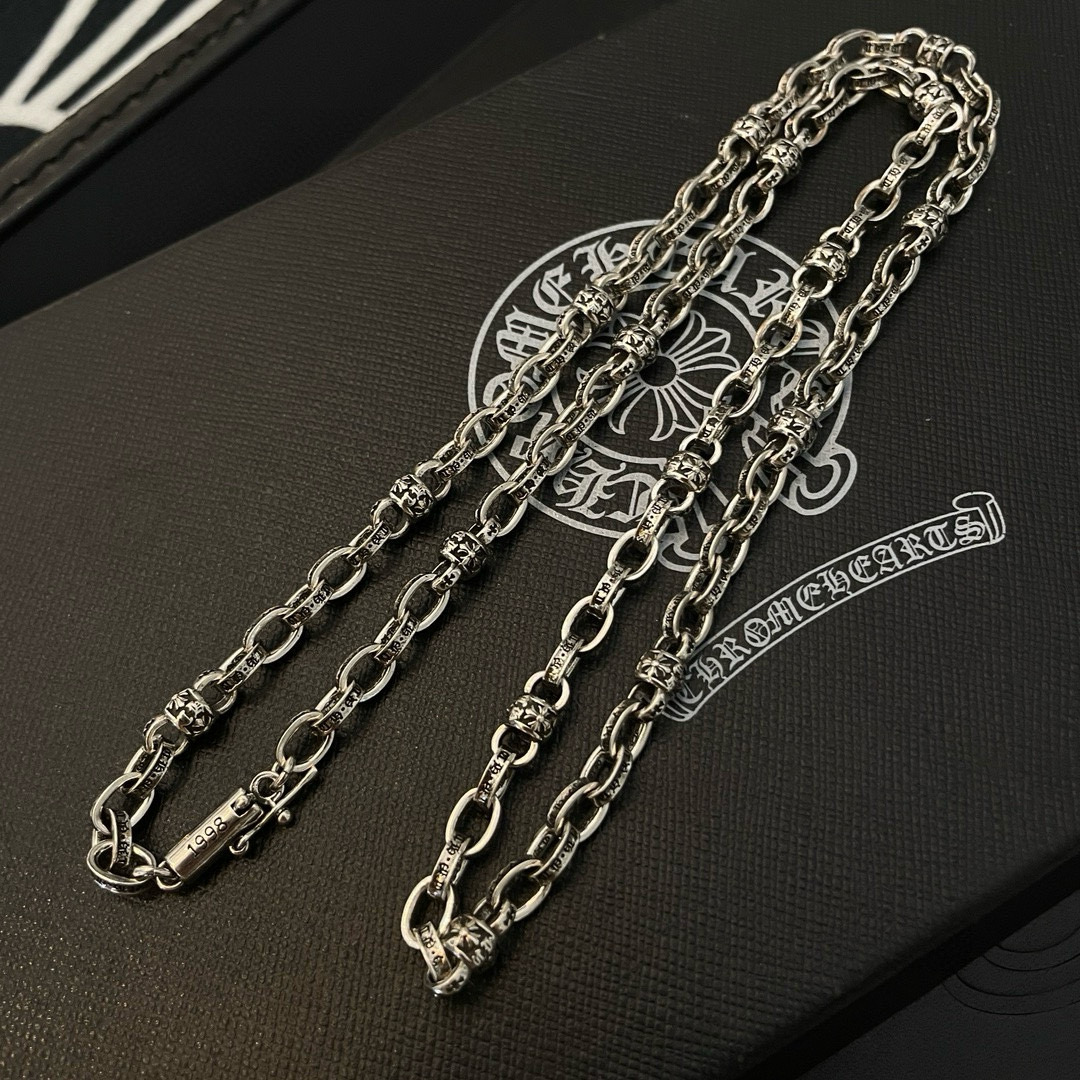 批  抖音/快手/ins/小红书/直播热门 ，新款【专柜品质】Chrome Hearts克罗心十字花球项