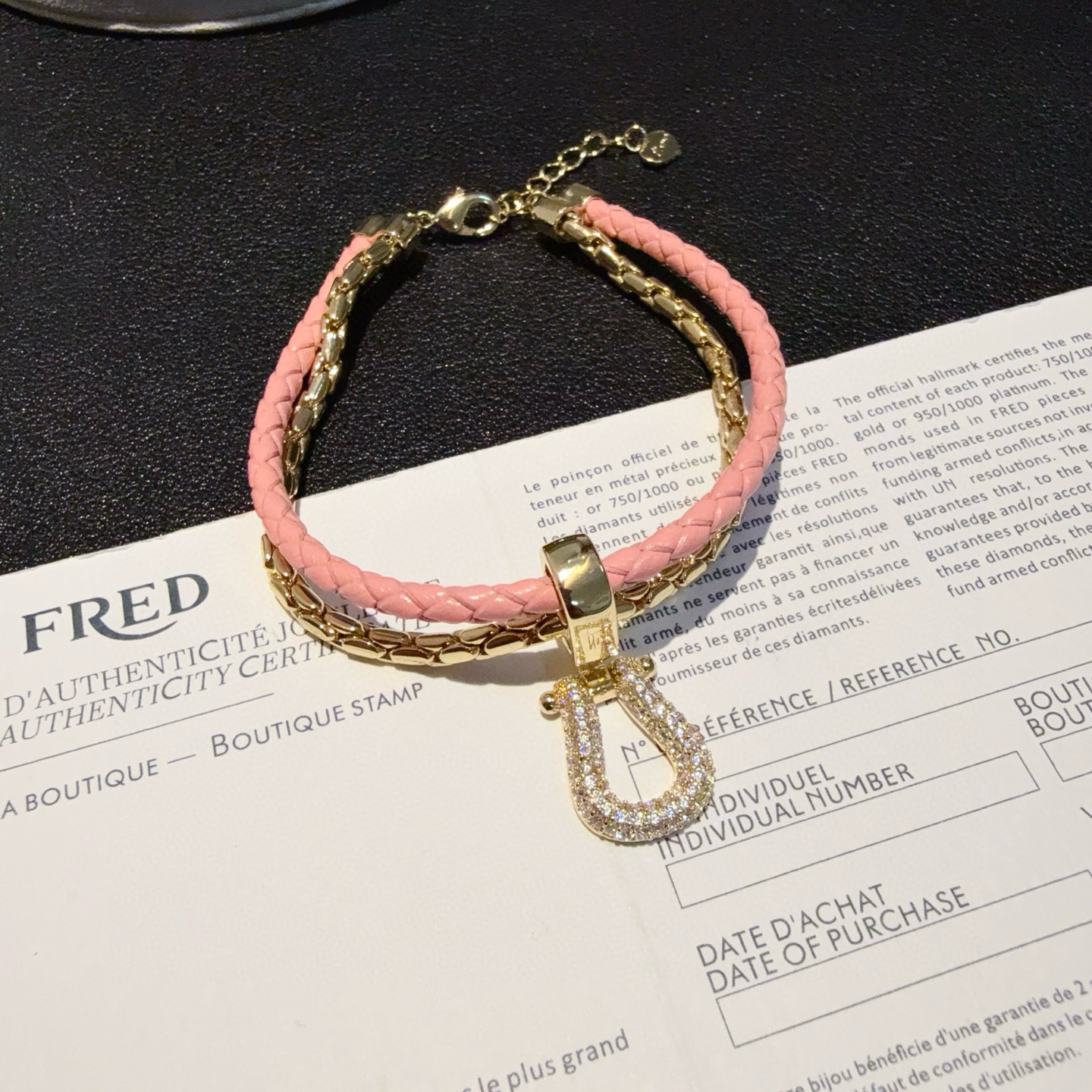 NO:380492,Popular Feredman Diamond Horseshoe Buckle Double Bracelet Bracelet is classic and versatile, Internet celebrity expert, a must-have item for fashion, fashionable and exquisite, 11 pairs of customized versions, the difference is that the ordinary version on the market, the thickened electroplating 18k process, the effect is very versatile!  !  , jewelry quality, bracelet19860909火爆 费雷德满钻马蹄扣双层手镯手绳经典百搭,网红达人 时尚一族备必单品,时尚精致,11对版定制,区别在于市面上普通版本,加厚电镀18k工艺,上手效果非常百搭！！,饰品精品,bracelet,Jewelry