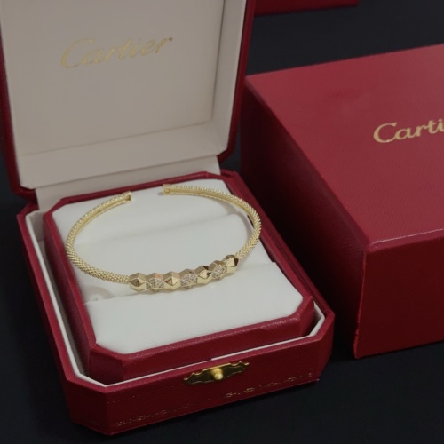 Cartier Diamond-Studded Bangle in V Gold - Classic and Stylish Design 1 Cartier Diamond-Studded Bangle in V Gold – Classic and Stylish Design