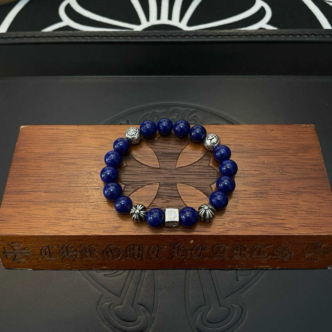  新款【专柜品质】Chrome Hearts克罗心 经典复古多元素 手链 手串，凹凸造型不同的花纹设计风