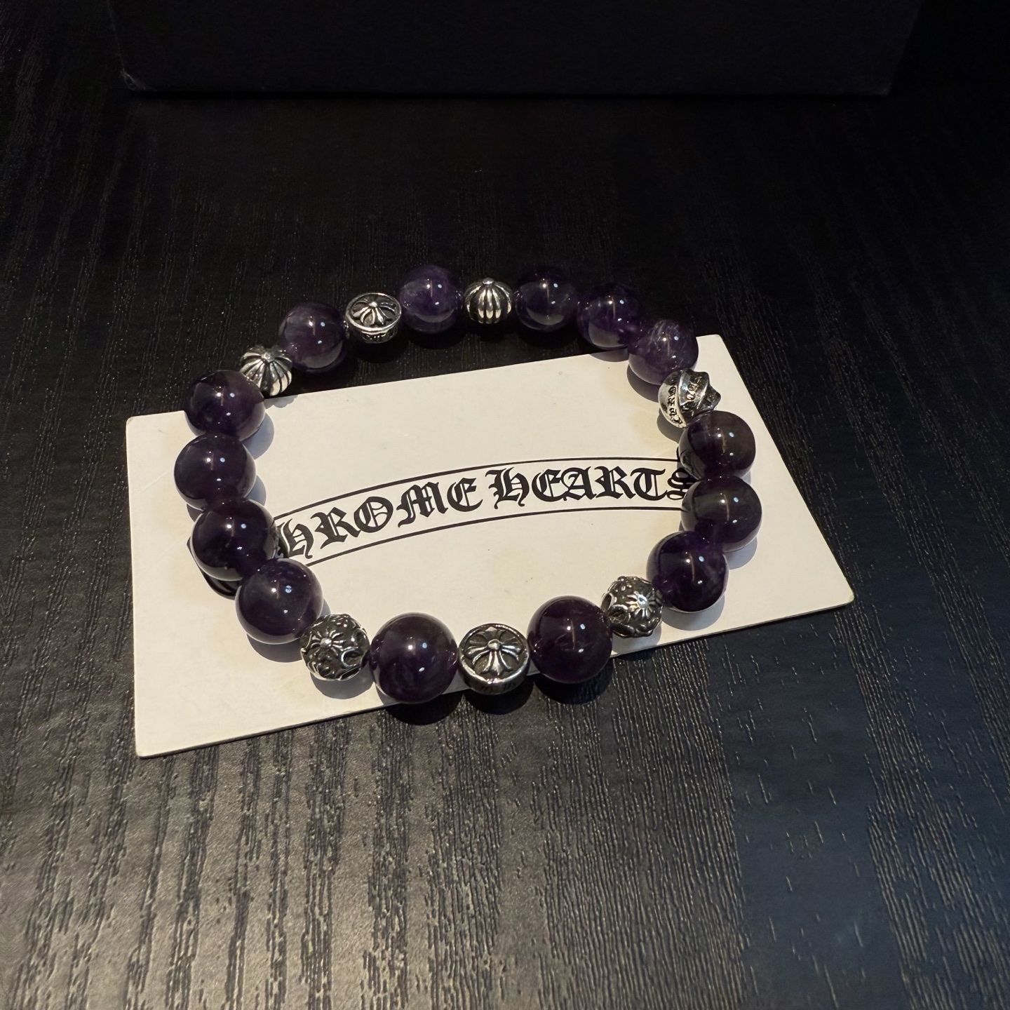  新款【专柜品质】Chrome Hearts克罗心 经典复古多元素手链手串，凹凸造型不同的花纹设计风格 