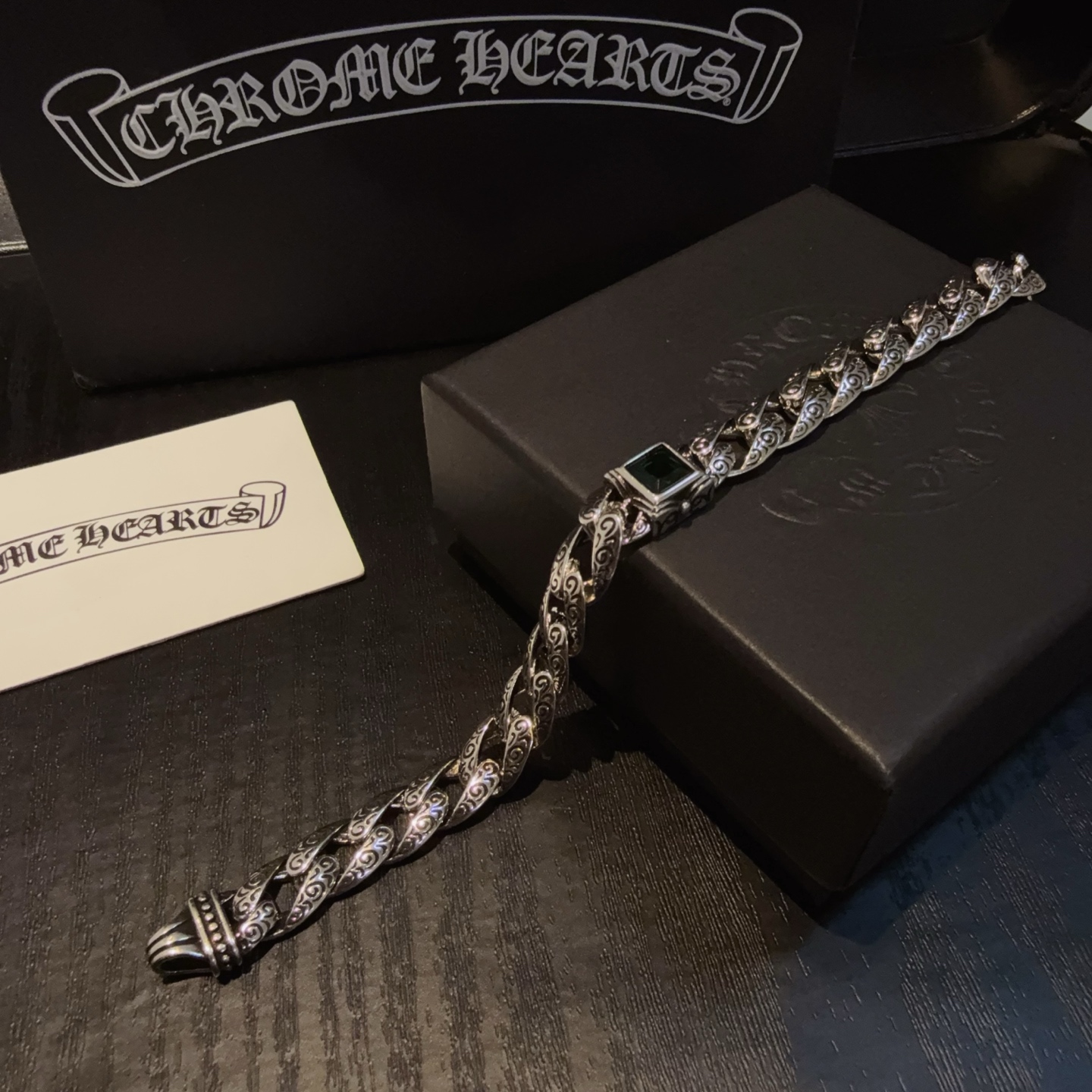  专柜品质Chrome Hearts克罗心手链，凹凸造型不同的花纹设计风格 呈现出与众不同 十字架 童军