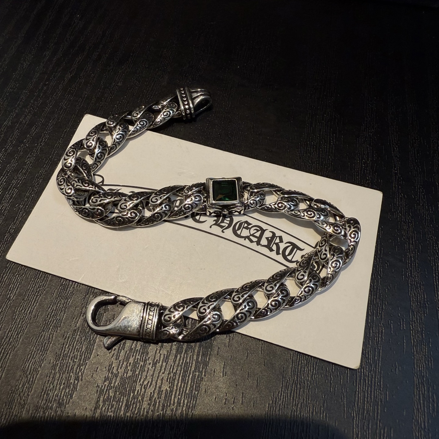 专柜品质Chrome Hearts克罗心手链，凹凸造型不同的花纹设计风格 呈现出与众不同 十字架 童军