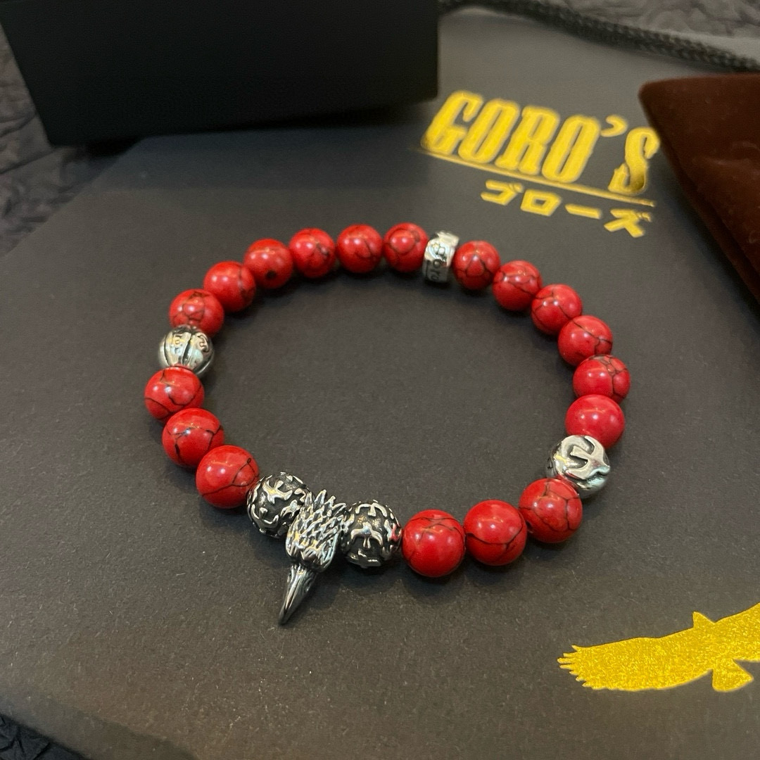【新品上架】Goro’s高桥吾郎红松石手串手链，顶级版本 认准独家拍摄 主攻高端市场 绝对区别普通版本！