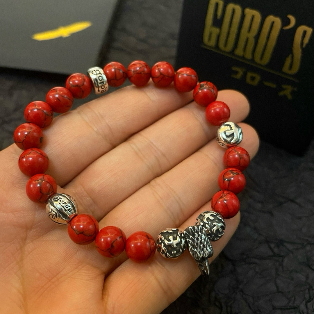 【新品上架】Goro’s高桥吾郎红松石手串手链，顶级版本 认准独家拍摄 主攻高端市场 绝对区别普通版本！