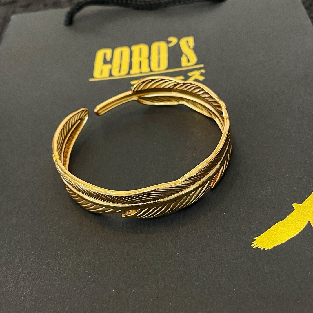 批  【新品上架】Goro’s高桥吾郎羽毛开口手镯，顶级版本 认准独家拍摄 主攻高端市场 绝对区别普通版