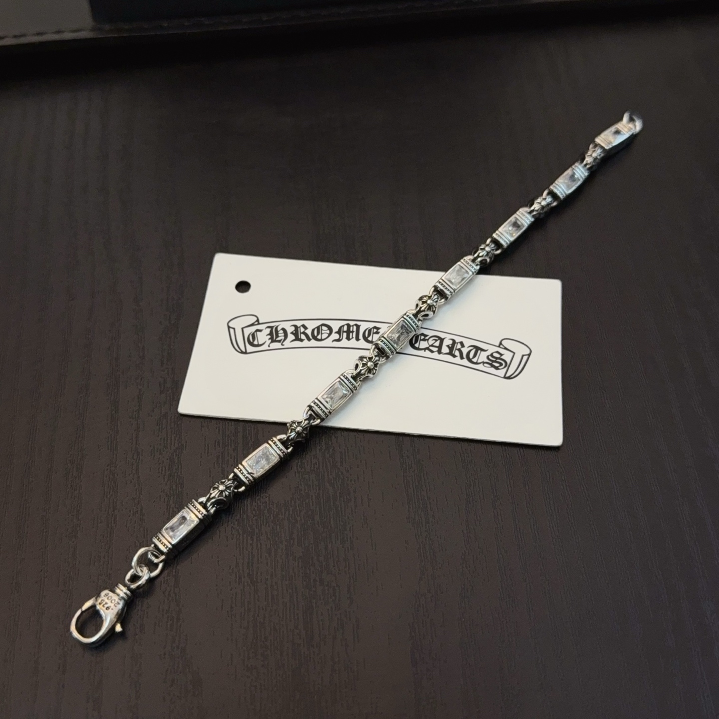  新款【专柜品质】Chrome Hearts克罗心多元素白钻十字架手链 快手/ins/小红书热门 凹凸造