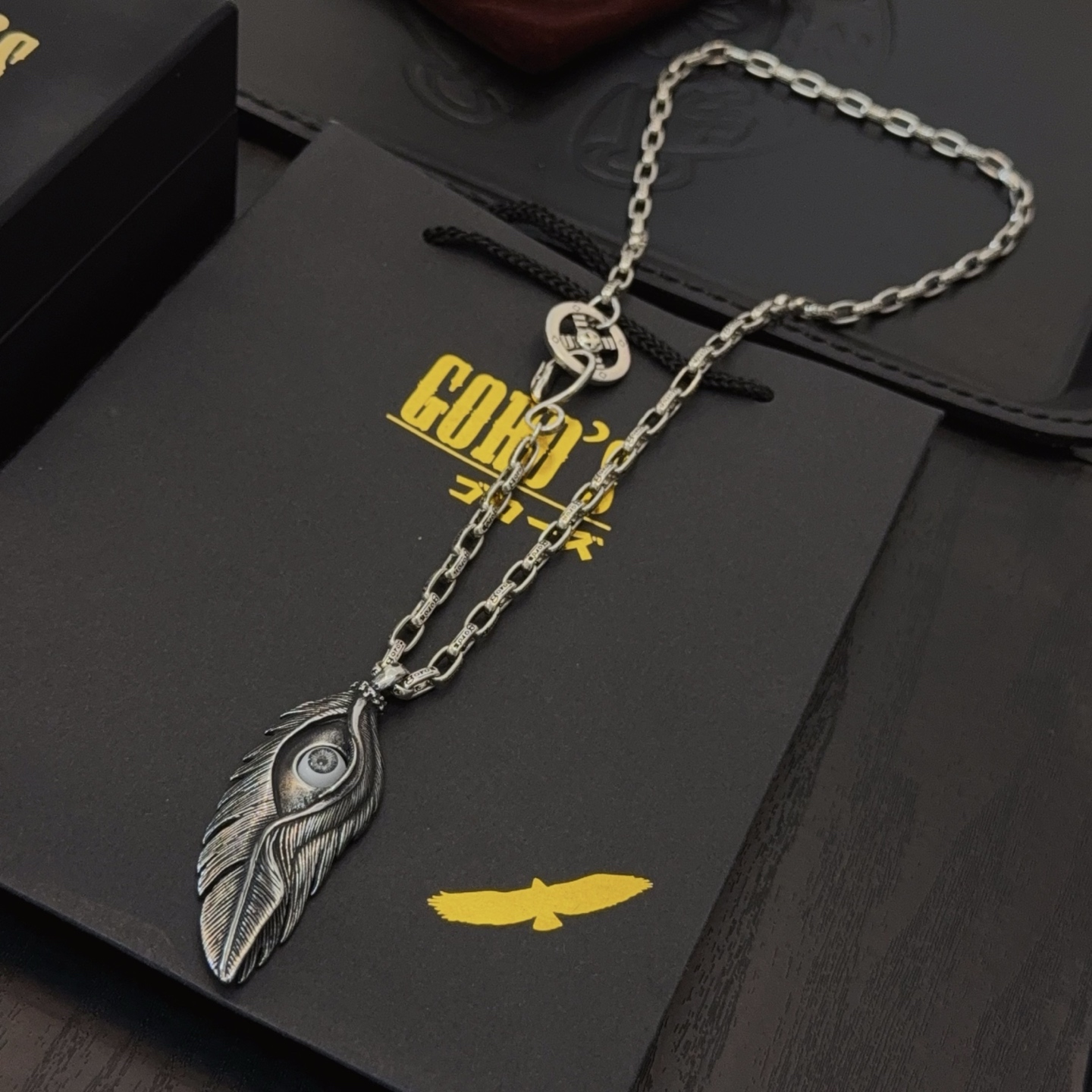 【新品上架】Goro’s高桥吾郎高桥羽毛项链 顶级版本，认准独家拍摄，主攻高端市场 ，快手/ins/小红