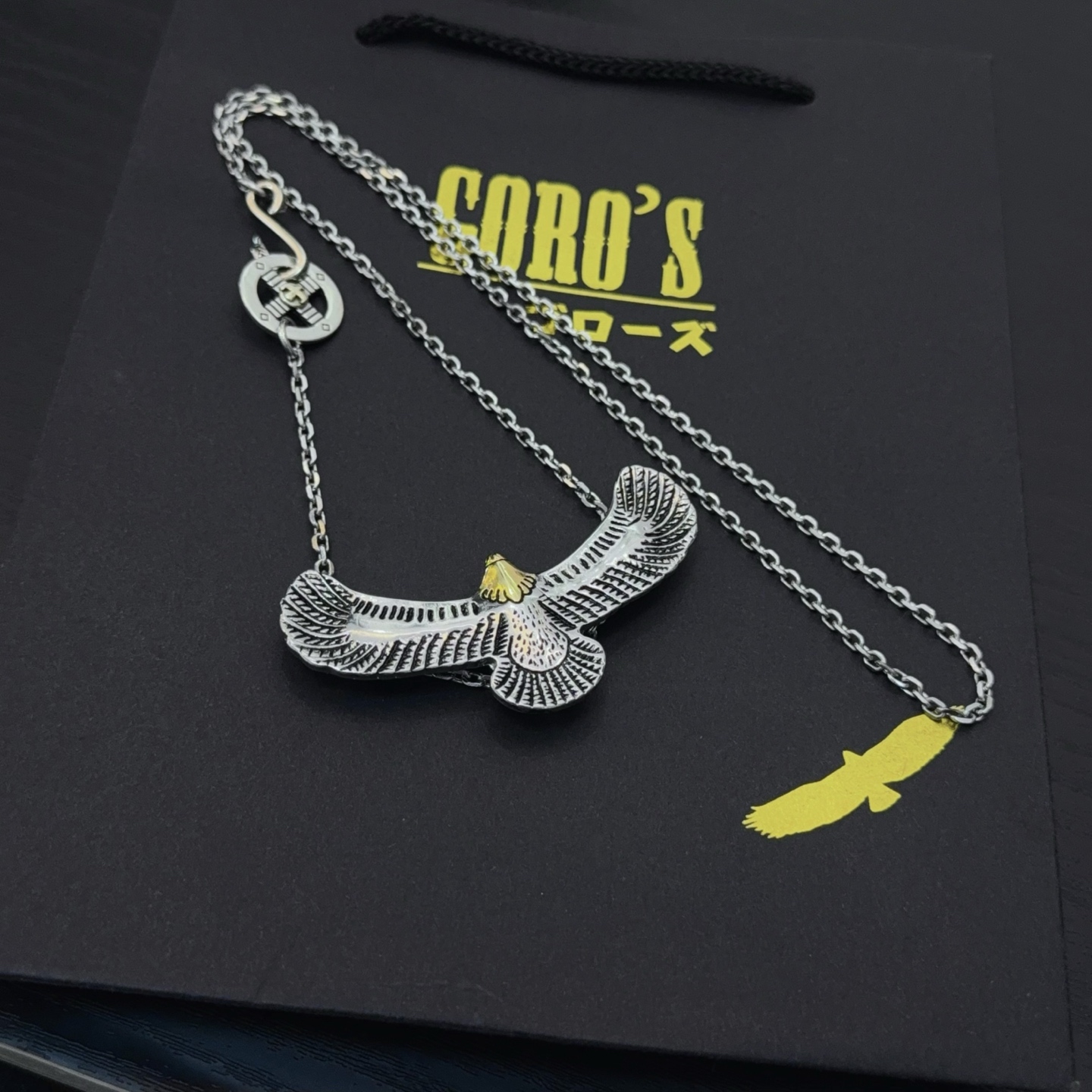  【新品上架】Goro’s高桥吾郎飞鹰项链，顶级版本，认准独家拍摄，主攻高端市场 ，快手/ins/小红书