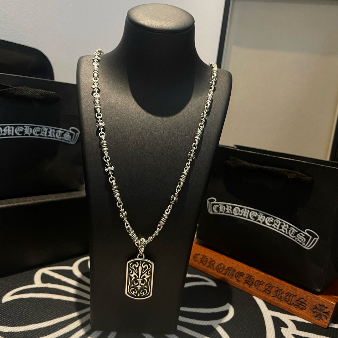 批 抖音/快手/ins/小红书/直播热门 ，新款【专柜品质】Chrome Hearts克罗心十字架项链 