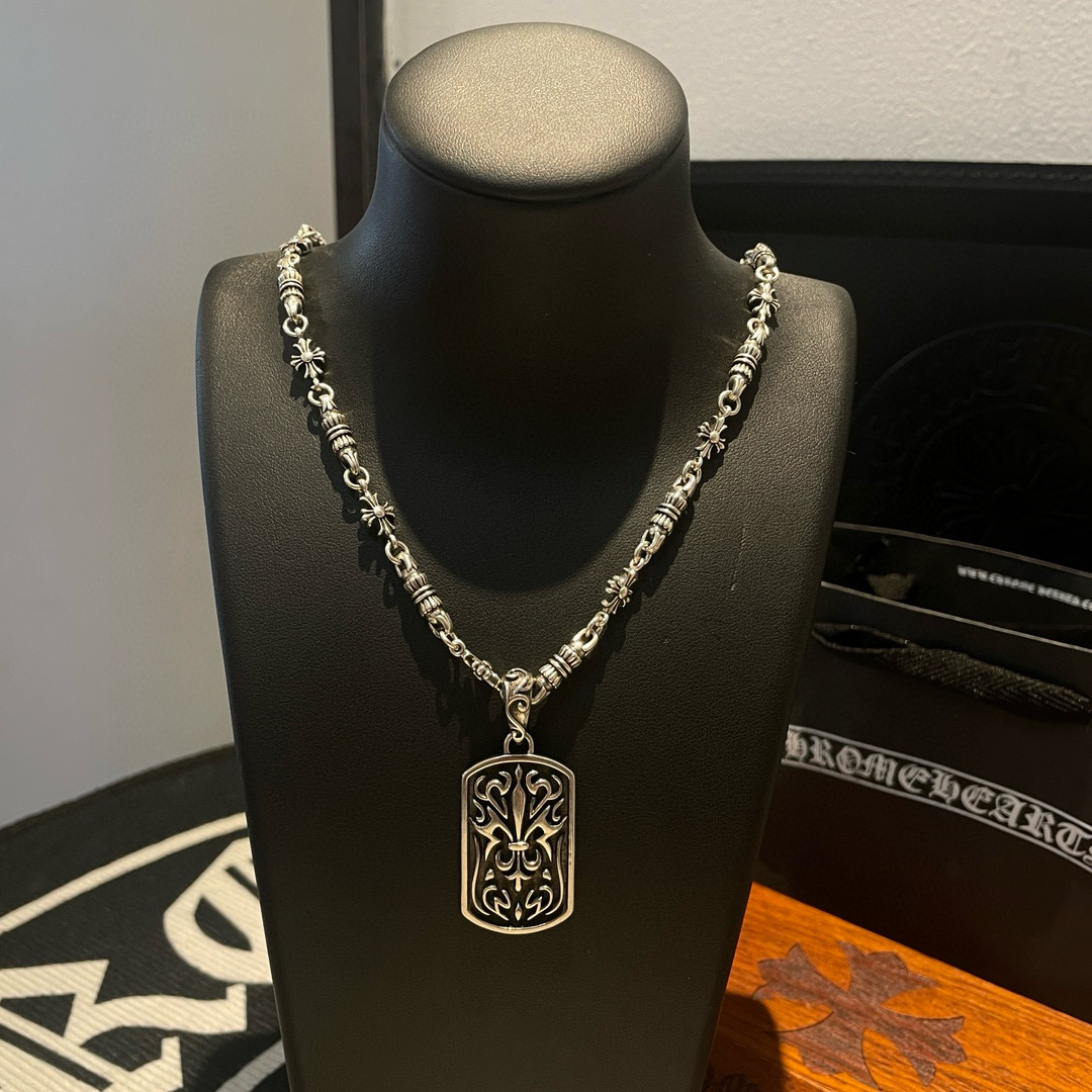 批 抖音/快手/ins/小红书/直播热门 ，新款【专柜品质】Chrome Hearts克罗心十字架项链 
