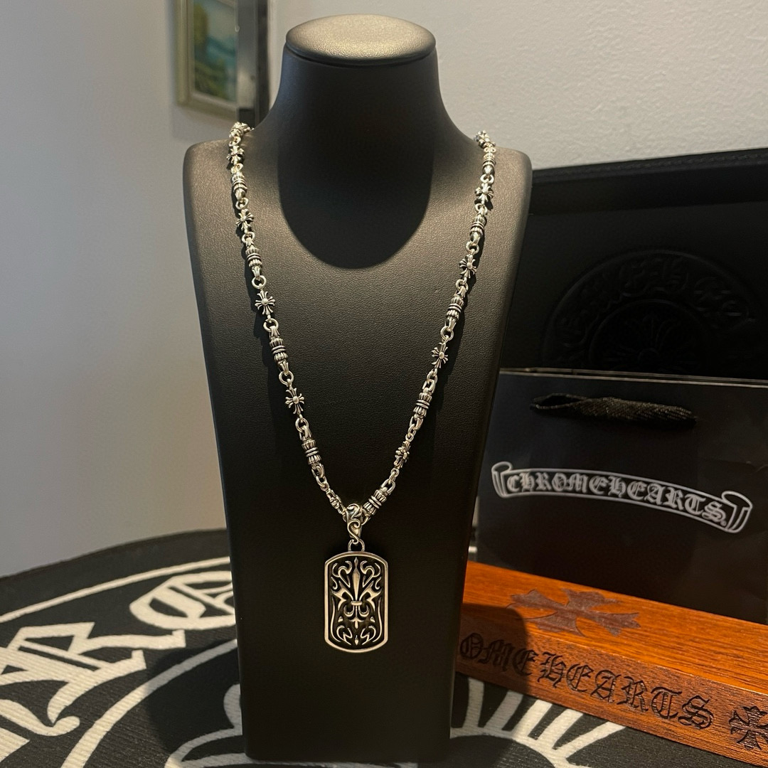 批 抖音/快手/ins/小红书/直播热门 ，新款【专柜品质】Chrome Hearts克罗心十字架项链 