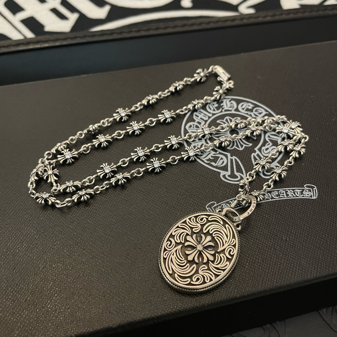  抖音/快手/ins/小红书/直播热门 ，新款【专柜品质】Chrome Hearts克罗心十字架项链 ，
