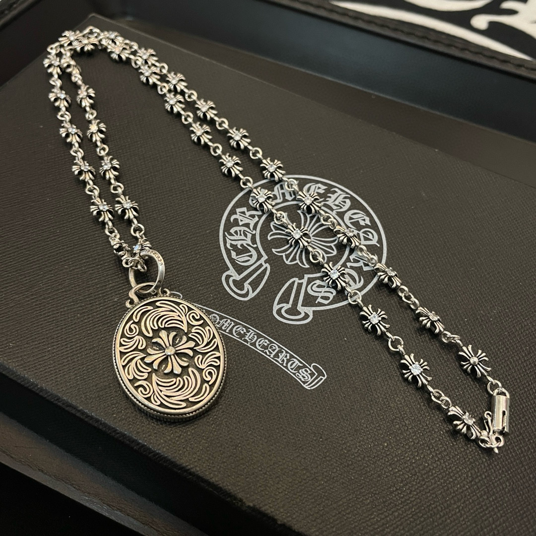  抖音/快手/ins/小红书/直播热门 ，新款【专柜品质】Chrome Hearts克罗心十字架项链 ，