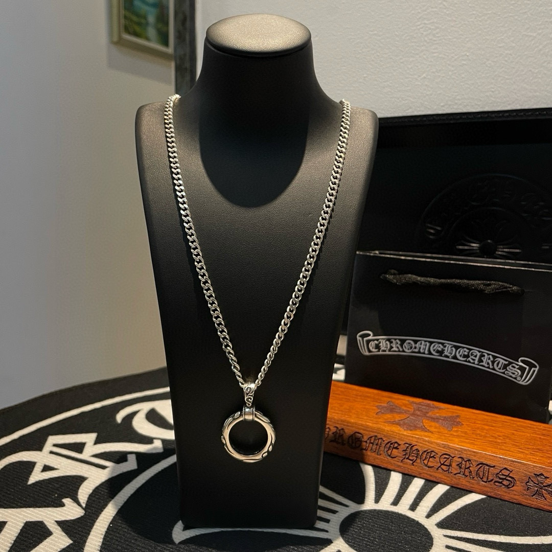  新款【专柜品质】Chrome Hearts克罗心 经典复古项链 藤花圆环吊坠 快手/ins/小红书热门