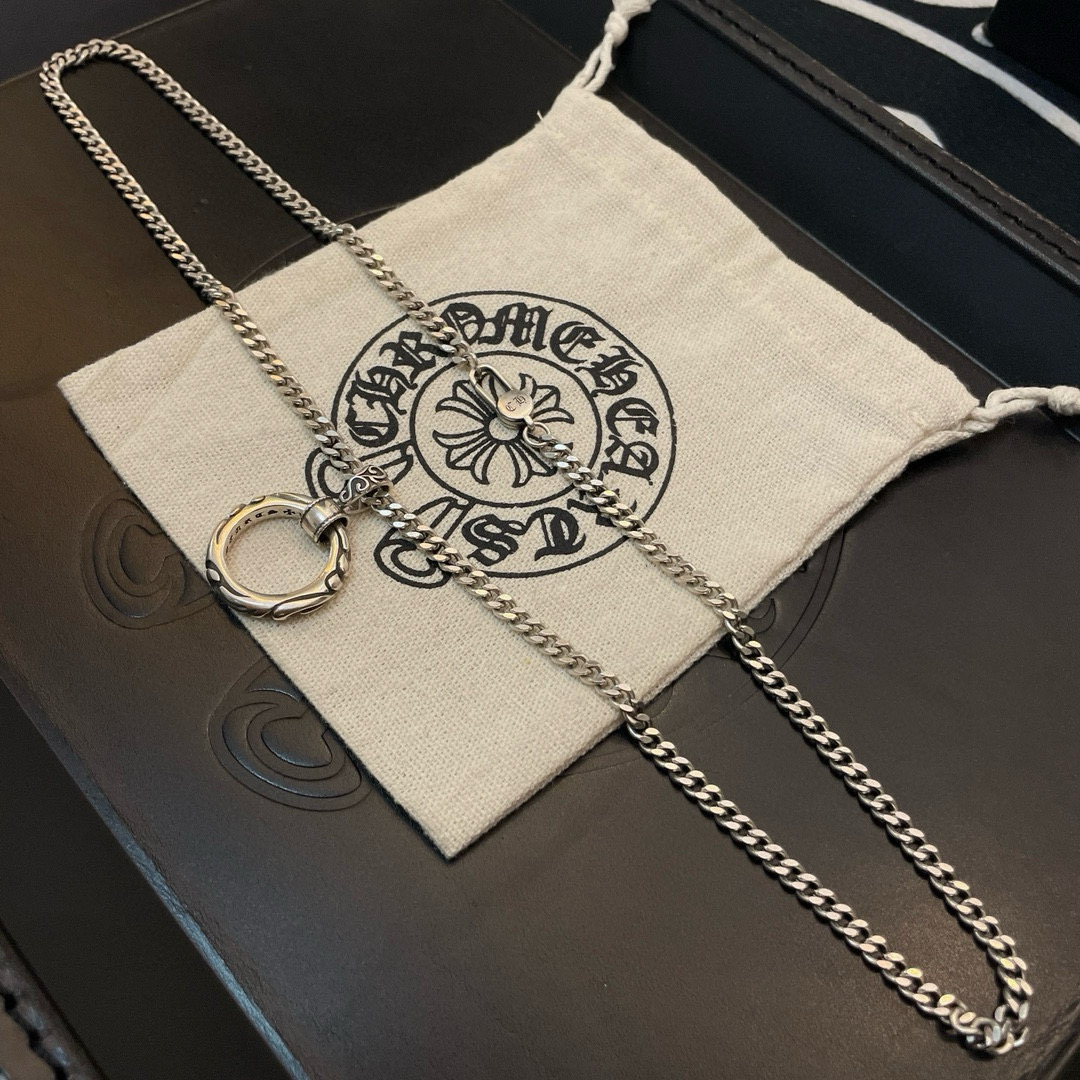  新款【专柜品质】Chrome Hearts克罗心 经典复古项链 藤花圆环吊坠 快手/ins/小红书热门