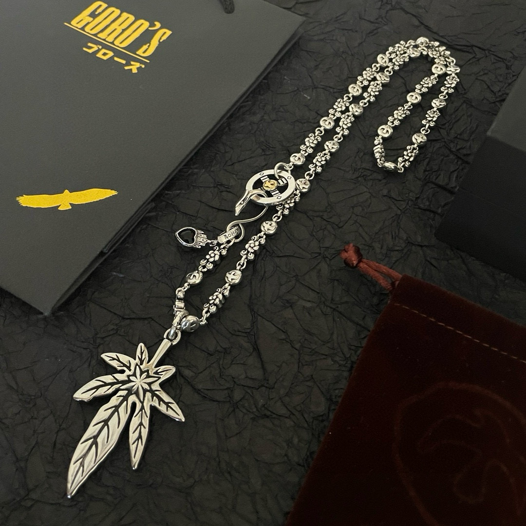 【新品上架】Goro’s高桥吾郎麻叶吊坠 经典高桥项链  顶级版本 认准独家拍摄 主攻高端市场 绝对区别