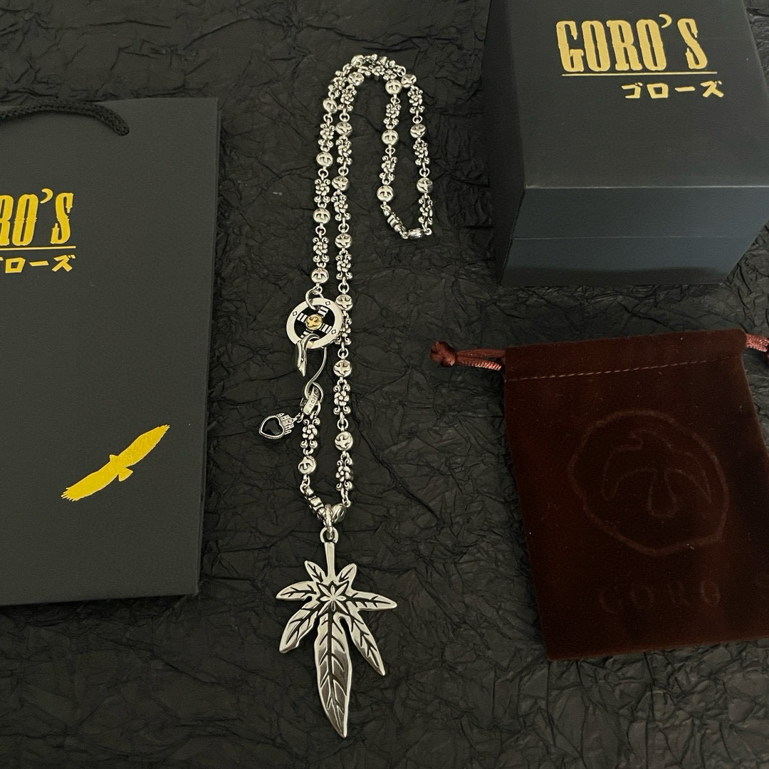 【新品上架】Goro’s高桥吾郎麻叶吊坠 经典高桥项链  顶级版本 认准独家拍摄 主攻高端市场 绝对区别