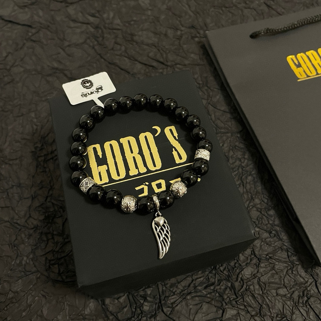 【新品上架】Goro’s高桥吾郎黑玛瑙手串手链，顶级版本 认准独家拍摄 主攻高端市场 绝对区别普通版本！