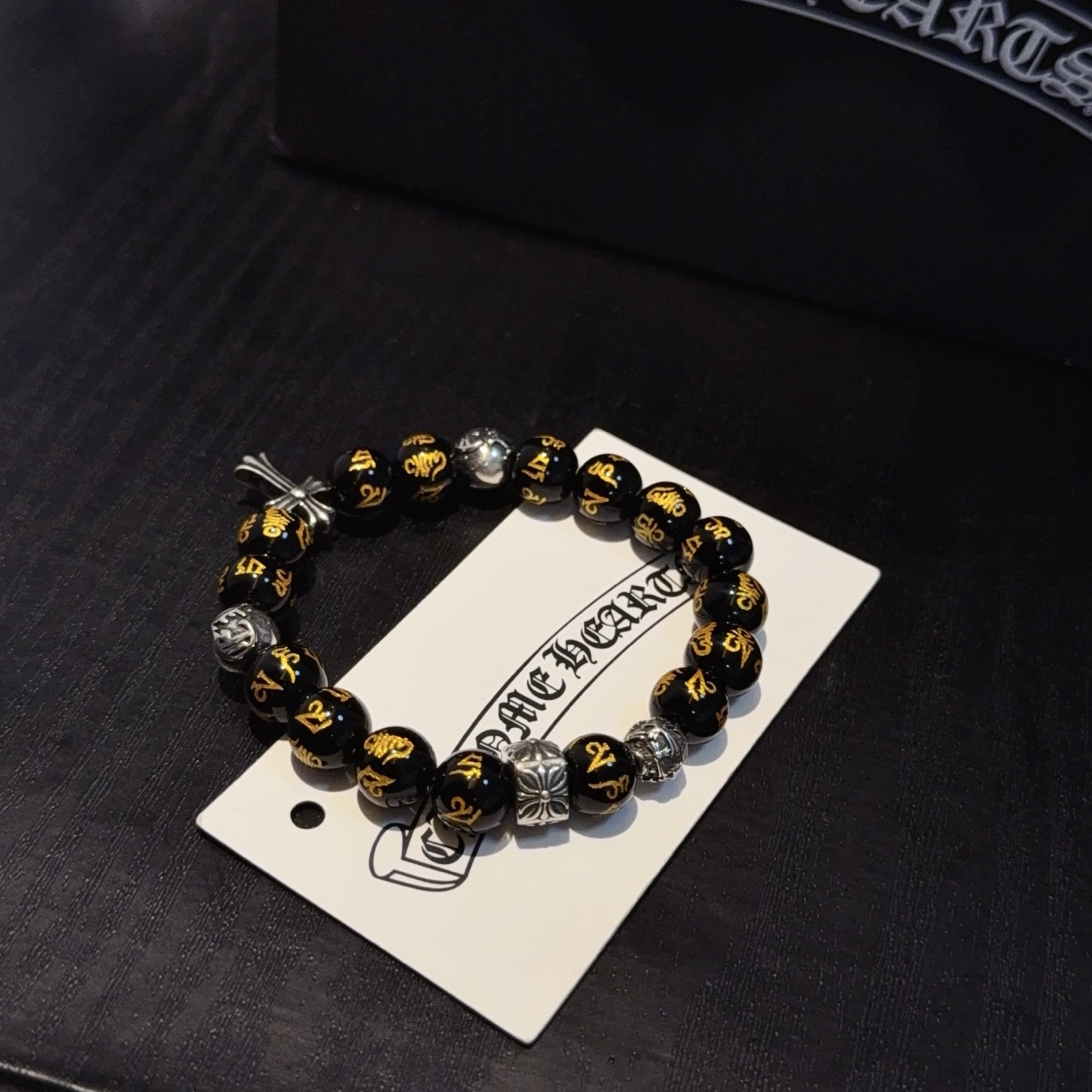 Chrome Hearts Inspired Beaded Bracelet with Cross Charm, Alloy Material 10 i1754583092070 9078 0 8