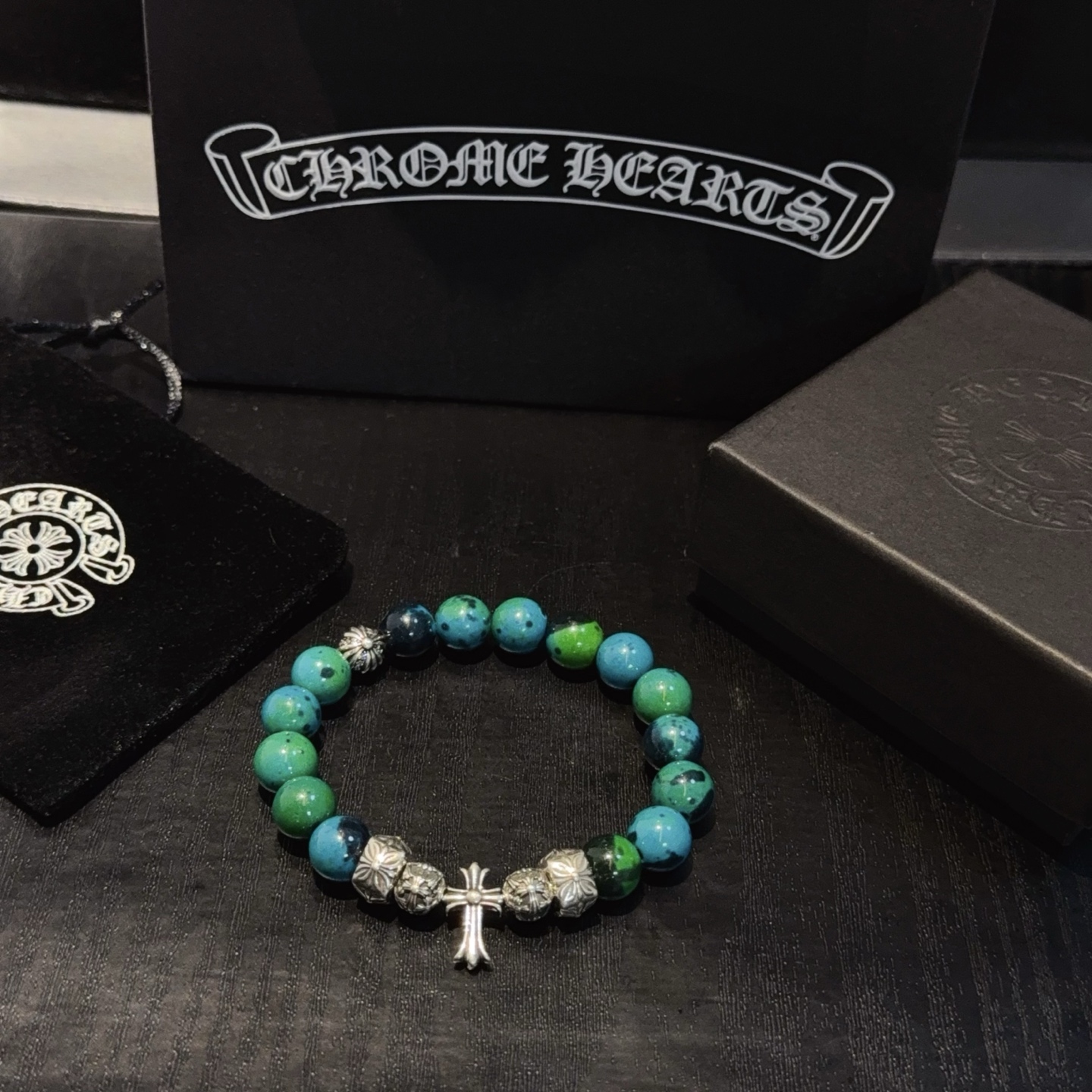  新款【专柜品质】Chrome Hearts克罗心 经典复古多元素手串手链 ，快手/ins/小红书热门，