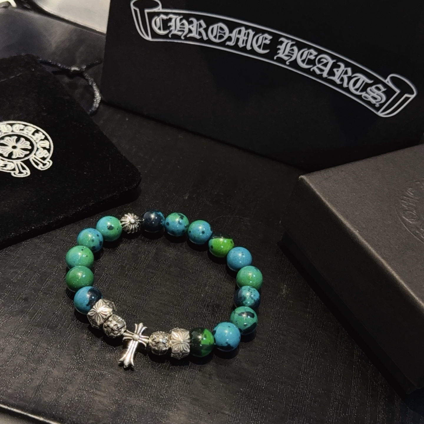 新款【专柜品质】Chrome Hearts克罗心 经典复古多元素手串手链 ，快手/ins/小红书热门，