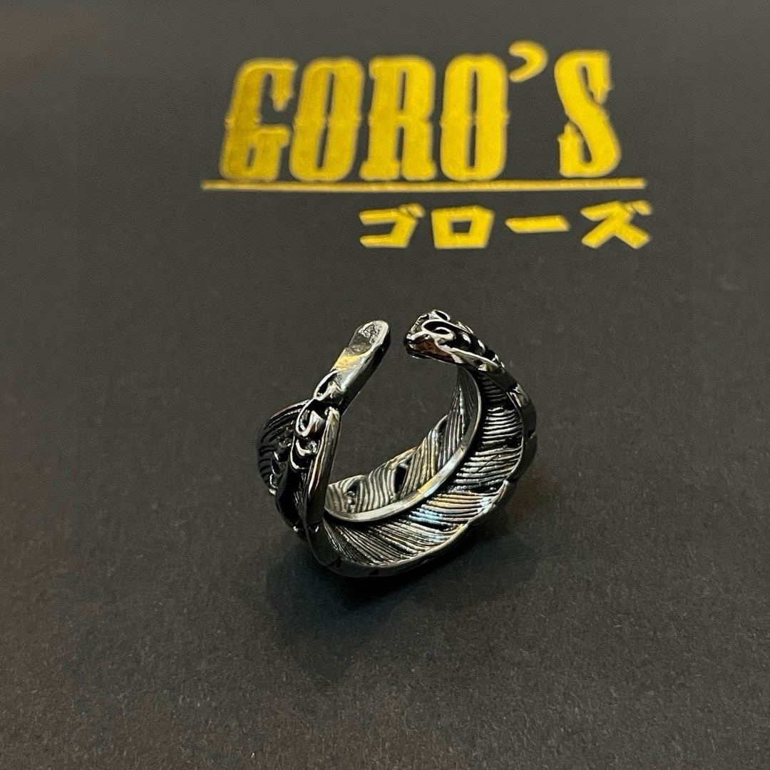 批  【新品上架】Goro’s高桥吾郎羽毛开口戒指，顶级版本 认准独家拍摄 主攻高端市场 绝对区别普通版