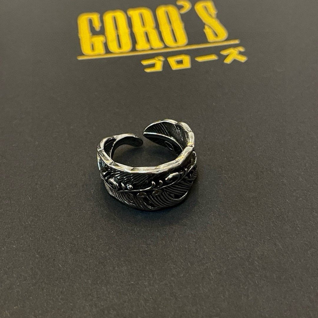 批  【新品上架】Goro’s高桥吾郎羽毛开口戒指，顶级版本 认准独家拍摄 主攻高端市场 绝对区别普通版