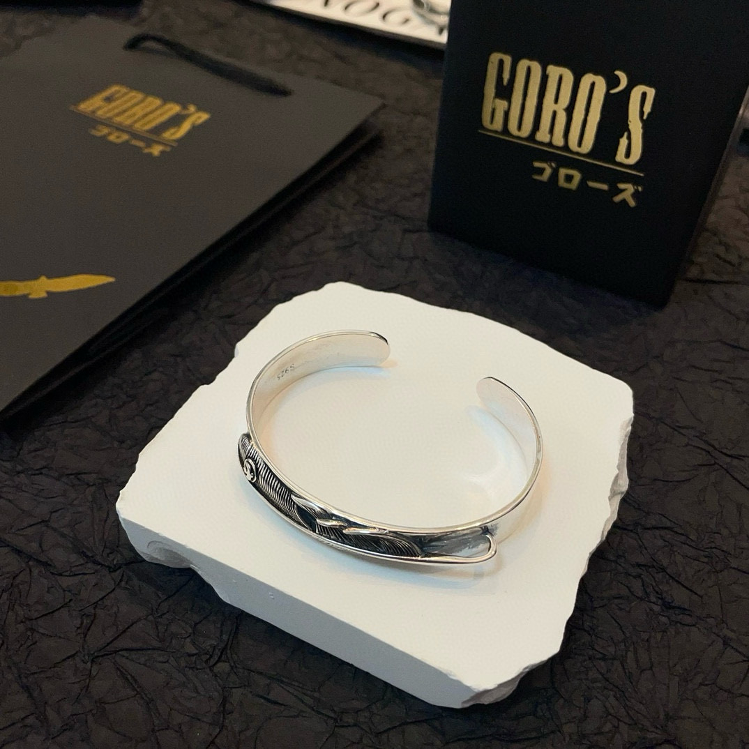 批  【新品上架】Goro’s高桥吾郎开口羽毛手镯 顶级版本 认准独家拍摄 主攻高端市场 绝对区别普通版