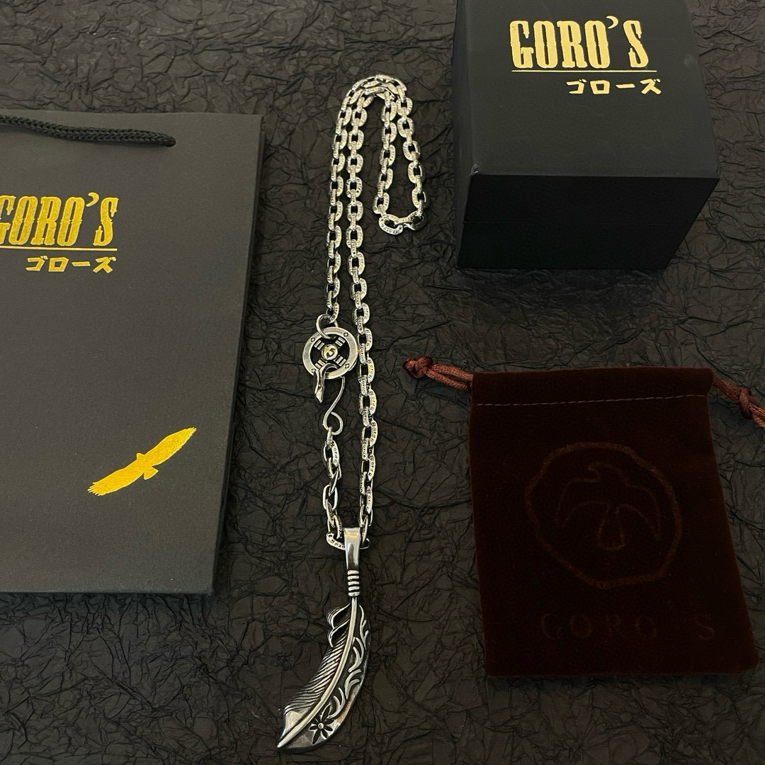  【新品上架】Goro’s高桥吾郎飞鹰羽毛项链，顶级版本，认准独家拍摄，主攻高端市场 ，快手/ins/小