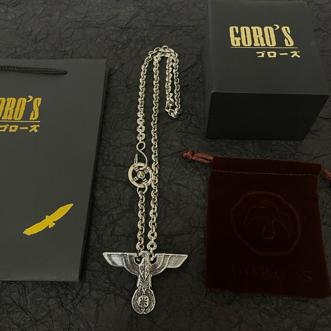 【新品上架】Goro’s高桥吾郎飞鹰吊坠，高桥经典圆环字母项链，顶级版本，认准独家拍摄，主攻高端市场 ，