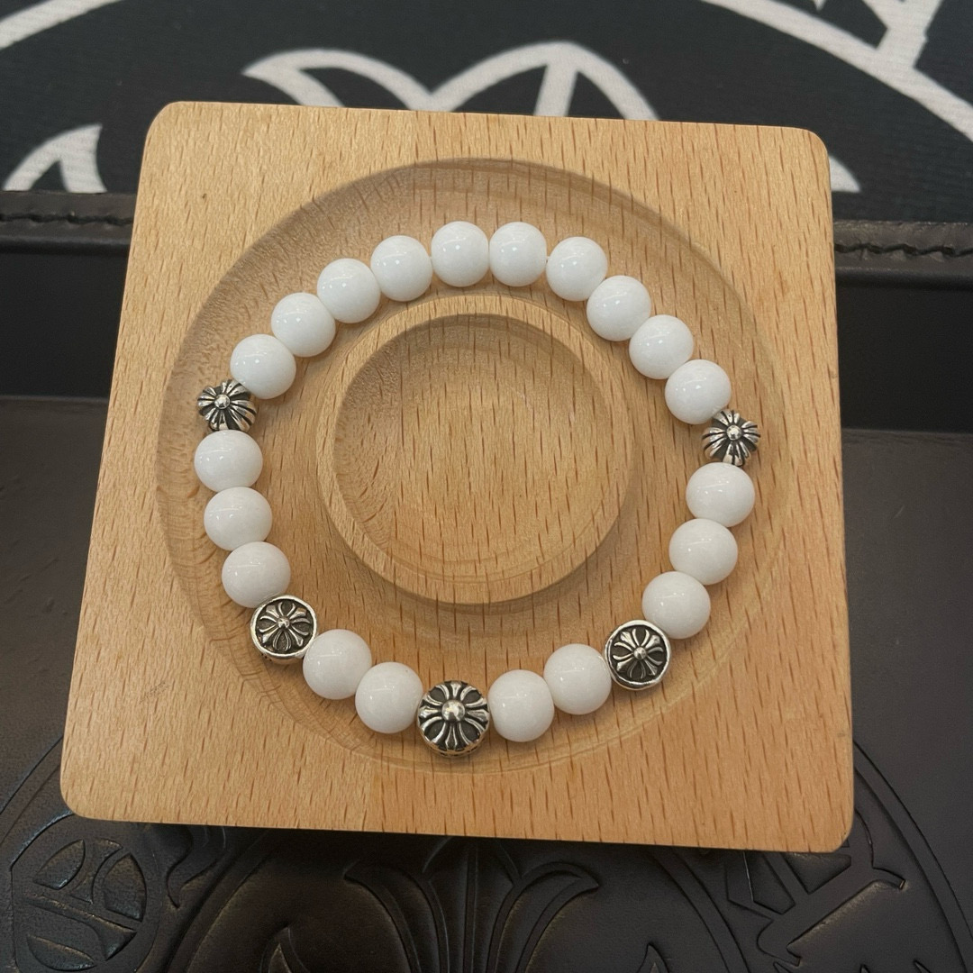  新款【专柜品质】Chrome Hearts克罗心 经典复古多元素手链手串，凹凸造型不同的花纹设计风格呈